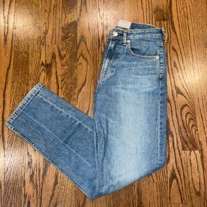 Everlane The High Rise Straight Jeans in Medium Wash 25 Regular